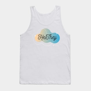 He / They Pronoun Tank Top